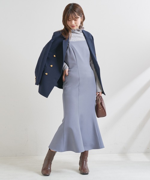 natural couture(ナチュラルクチュール)の「【WEB限定カラー有り】おしゃれマーメイドリボンキャミワンピース(ワンピース・レディース・ブラック/ブルー/モカ/ライトベージュ/グリーン系・FREE)」の19枚目の写真