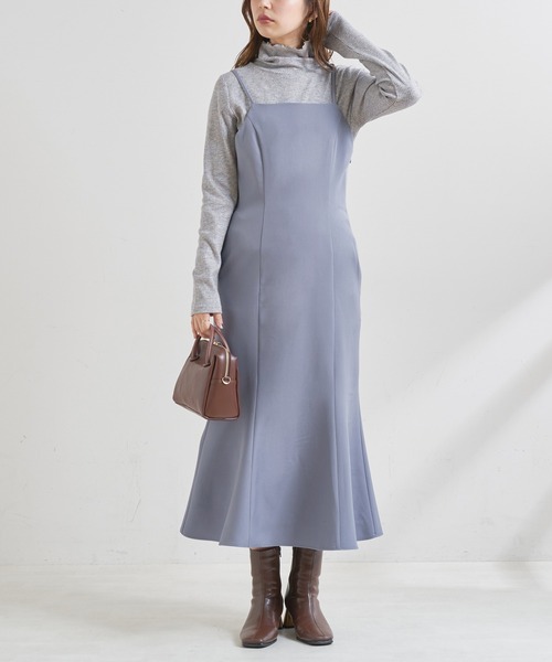 natural couture(ナチュラルクチュール)の「【WEB限定カラー有り】おしゃれマーメイドリボンキャミワンピース(ワンピース・レディース・ブラック/ブルー/モカ/ライトベージュ/グリーン系・FREE)」の15枚目の写真