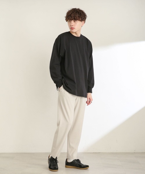 SENSE OF PLACE by URBAN RESEARCH（センスオブプレイスバイアーバンリサーチ）の「エクストラルーズロンTシャツ（Tシャツ/カットソー・メンズ・ホワイト/ブラック/グリーン・MEDIUM/LARGE）」の9枚目の写真