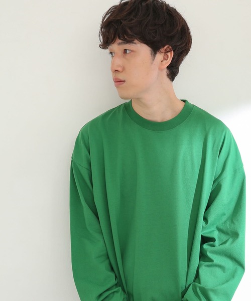 SENSE OF PLACE by URBAN RESEARCH（センスオブプレイスバイアーバンリサーチ）の「エクストラルーズロンTシャツ（Tシャツ/カットソー・メンズ・ホワイト/ブラック/グリーン・MEDIUM/LARGE）」の13枚目の写真