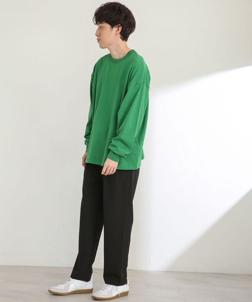 SENSE OF PLACE by URBAN RESEARCH（センスオブプレイスバイアーバンリサーチ）の「エクストラルーズロンTシャツ（Tシャツ/カットソー・メンズ・ホワイト/ブラック/グリーン・MEDIUM/LARGE）」の15枚目の写真