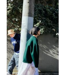 green label relaxing | 【WEB限定】<GLR or> ジャカード編み カレッジ ロゴ ニット -ユニセックス- †(ニット/セーター)