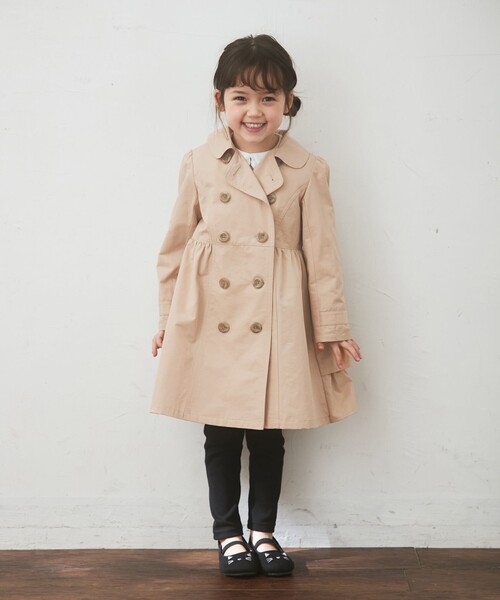 ANY(エニィ)の「ガーリートレンチコート(トレンチコート・キッズ・ベージュ系・LARGE)」の4枚目の写真