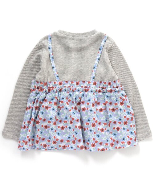BREEZE（ブリーズ）の「/花柄キャミドッキングトップス（Tシャツ/カットソー・キッズ・グレー/アイボリー・90/100/110/120/80/130/140）」の12枚目の写真