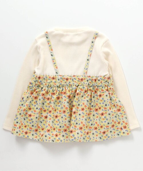 BREEZE（ブリーズ）の「/花柄キャミドッキングトップス（Tシャツ/カットソー・キッズ・グレー/アイボリー・90/100/110/120/80/130/140）」の15枚目の写真