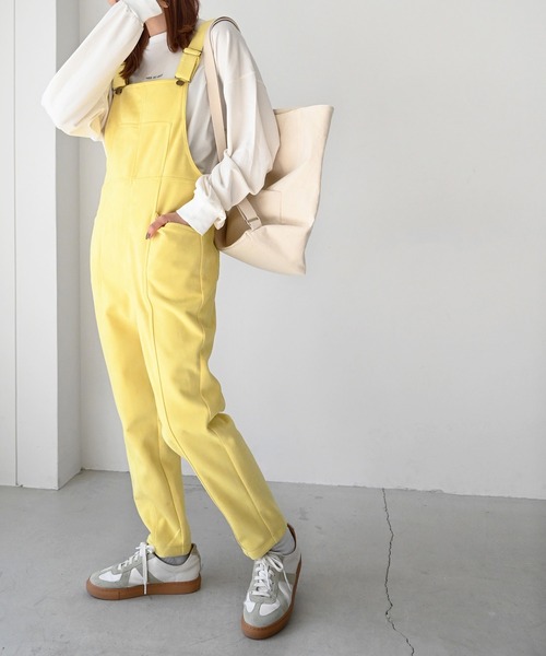 CANAL JEAN（キャナルジーン）の「arc　フェイクスエードサロペット（サロペット/オーバーオール・レディース・オフホワイト/イエロー/ブルー・38）」の19枚目の写真