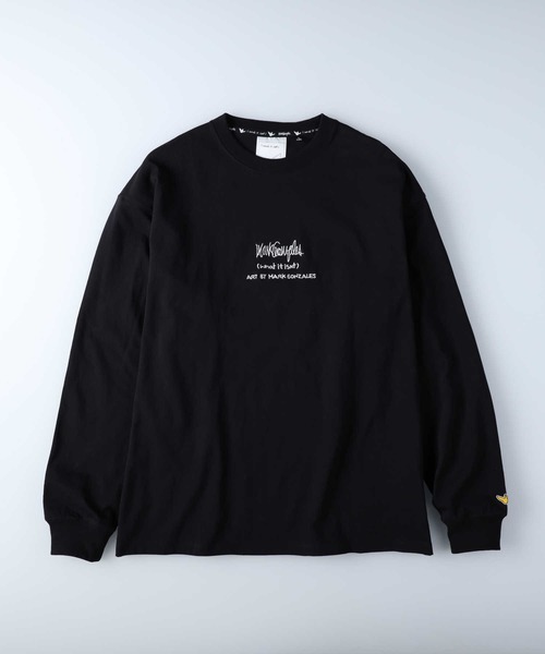 （What it isNt）ART BY MARKGONZALES（ワットイットイズント）の「【(What it isNt)】イラストプリントロンＴ（Tシャツ/カットソー・メンズ・サックスブルー/ホワイト/ブラック・S/XL/L/M）」の20枚目の写真