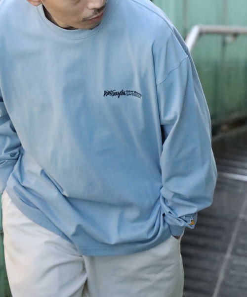 （What it isNt）ART BY MARKGONZALES（ワットイットイズント）の「【(What it isNt)】イラストプリントロンＴ（Tシャツ/カットソー・メンズ・サックスブルー/ホワイト/ブラック・S/XL/L/M）」の11枚目の写真