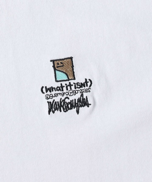 （What it isNt）ART BY MARKGONZALES（ワットイットイズント）の「【(What it isNt)】イラストプリントロンＴ（Tシャツ/カットソー・メンズ・サックスブルー/ホワイト/ブラック・S/XL/L/M）」の18枚目の写真