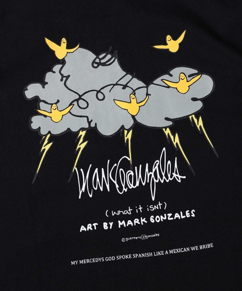 （What it isNt）ART BY MARKGONZALES（ワットイットイズント）の「【(What it isNt)】イラストプリントロンＴ（Tシャツ/カットソー・メンズ・サックスブルー/ホワイト/ブラック・S/XL/L/M）」の21枚目の写真