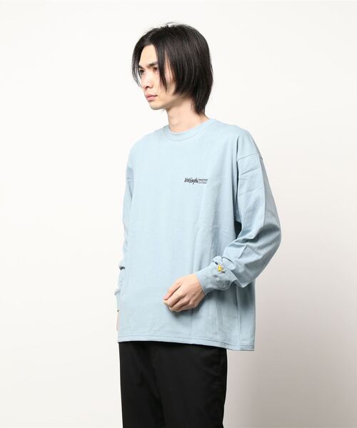 （What it isNt）ART BY MARKGONZALES（ワットイットイズント）の「【(What it isNt)】イラストプリントロンＴ（Tシャツ/カットソー・メンズ・サックスブルー/ホワイト/ブラック・S/XL/L/M）」の15枚目の写真