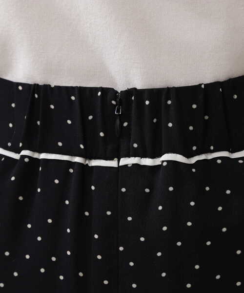 N.（N. Natural Beauty Basic）（エヌエヌナチュラルビューティーベーシック）の「◆ドットパイピングマーメイドスカート（スカート・レディース・ホワイト系その他/ブラック系その他・MEDIUM）」の22枚目の写真
