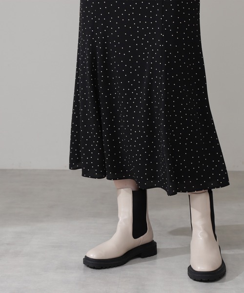 N.（N. Natural Beauty Basic）（エヌエヌナチュラルビューティーベーシック）の「◆ドットパイピングマーメイドスカート（スカート・レディース・ホワイト系その他/ブラック系その他・MEDIUM）」の13枚目の写真