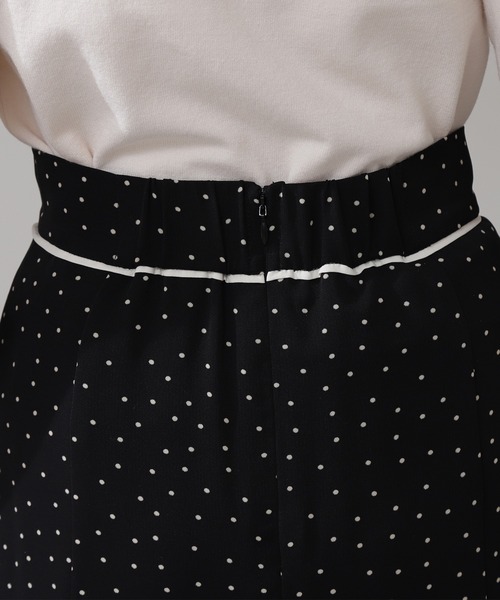 N.（N. Natural Beauty Basic）（エヌエヌナチュラルビューティーベーシック）の「◆ドットパイピングマーメイドスカート（スカート・レディース・ホワイト系その他/ブラック系その他・MEDIUM）」の12枚目の写真
