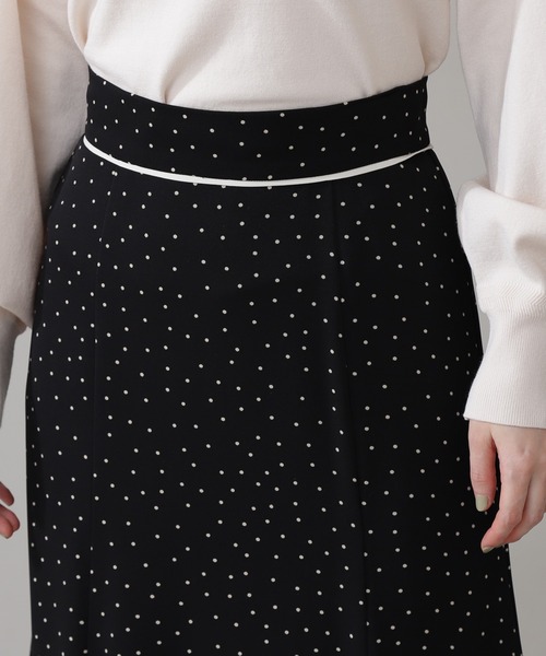 N.（N. Natural Beauty Basic）（エヌエヌナチュラルビューティーベーシック）の「◆ドットパイピングマーメイドスカート（スカート・レディース・ホワイト系その他/ブラック系その他・MEDIUM）」の11枚目の写真