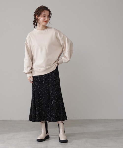 N.（N. Natural Beauty Basic）（エヌエヌナチュラルビューティーベーシック）の「◆ドットパイピングマーメイドスカート（スカート・レディース・ホワイト系その他/ブラック系その他・MEDIUM）」の7枚目の写真