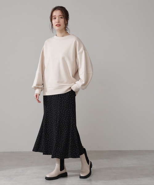 N.（N. Natural Beauty Basic）（エヌエヌナチュラルビューティーベーシック）の「◆ドットパイピングマーメイドスカート（スカート・レディース・ホワイト系その他/ブラック系その他・MEDIUM）」の8枚目の写真