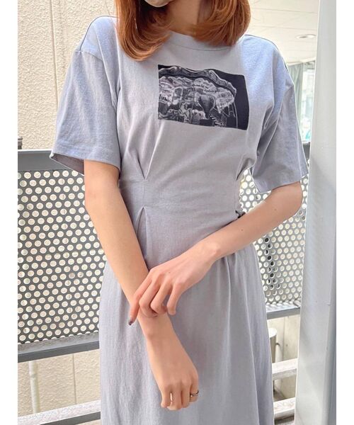 EATME（イートミー）の「BACKリボンマーメイドTワンピ（ワンピース・レディース・ブラック/ベージュ/ブルー・FREE）」の21枚目の写真