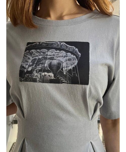 EATME（イートミー）の「BACKリボンマーメイドTワンピ（ワンピース・レディース・ブラック/ベージュ/ブルー・FREE）」の20枚目の写真