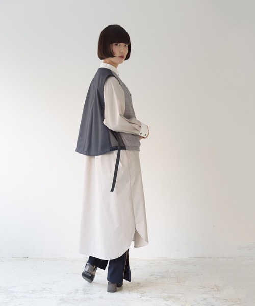 La SRIC（ラスリック）の「La SRIC / リネンライクツイードベスト（ベスト・レディース・ベージュ/グレー・38）」の18枚目の写真