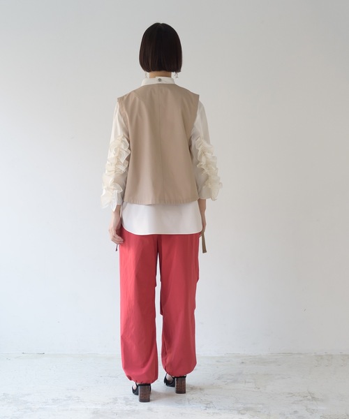 La SRIC（ラスリック）の「La SRIC / リネンライクツイードベスト（ベスト・レディース・ベージュ/グレー・38）」の16枚目の写真