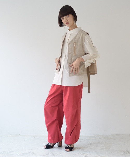 La SRIC（ラスリック）の「La SRIC / リネンライクツイードベスト（ベスト・レディース・ベージュ/グレー・38）」の13枚目の写真