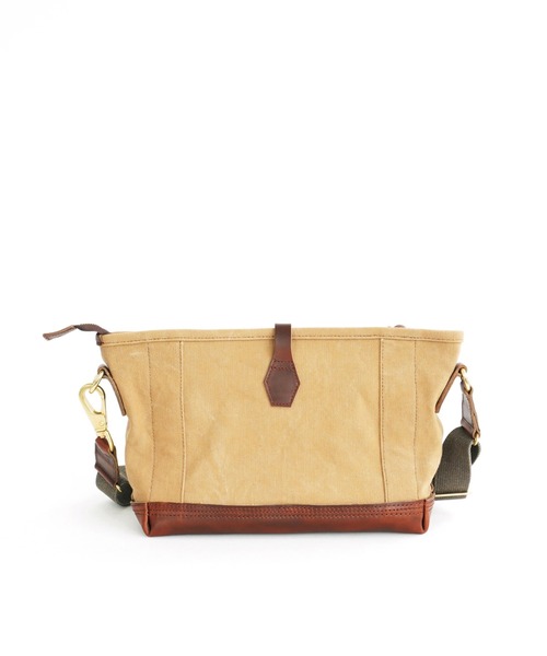 ARTS & CRAFTS（アーツアンドクラフト）の「アーツアンドクラフツ / AGING CANVAS エイジングキャンバス / CARRY ALL SHOULDER S キャリーオールショルダーS（ショルダーバッグ・メンズ・オリーブ/タン・FREE）」の9枚目の写真