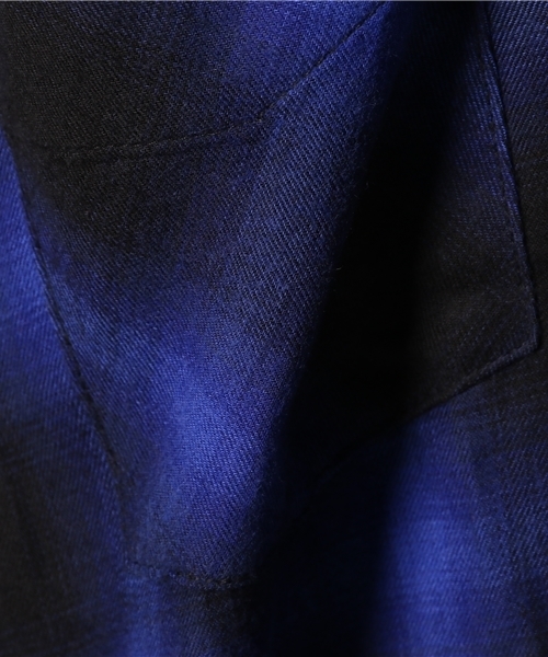 WEGO(ウィゴー)の「WEGO/オンブレチェックシャツ(シャツ/ブラウス・メンズ・ブルー/レッド・MEDIUM/LARGE)」の5枚目の写真