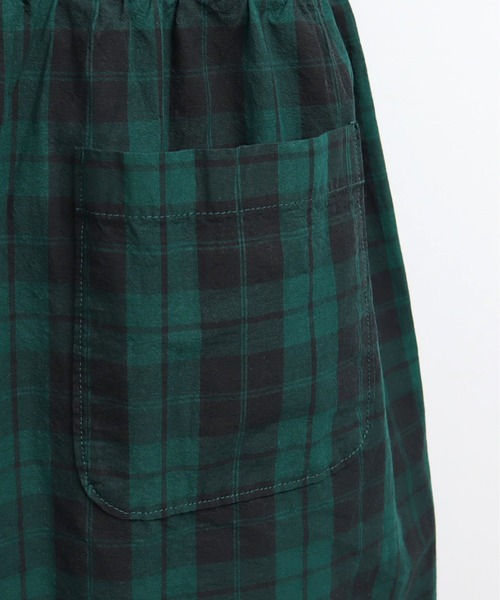 Malle（マル）の「malle コットン/強撚チェック オールインワン（つなぎ/オールインワン・レディース・ブラウン系その他/グリーン系その他・FREE）」の18枚目の写真