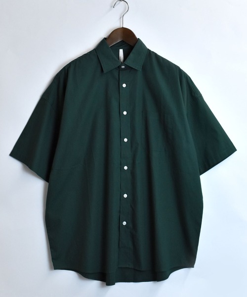 Starting Over（スターティングオーバー）の「ブロードビッグレギュラー半袖シャツ（シャツ/ブラウス・メンズ・サックスブルー/ブラック/サックスブルー系/ホワイト系/グレー/イエロー/ラベンダー/グリーン/ホワイト/ブラック系その他/グリーン系その他・M/L/XL）」の7枚目の写真