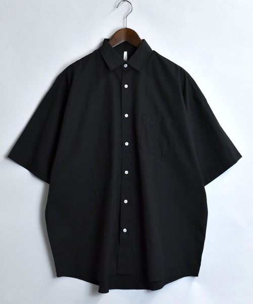 Starting Over（スターティングオーバー）の「ブロードビッグレギュラー半袖シャツ（シャツ/ブラウス・メンズ・サックスブルー/ブラック/サックスブルー系/ホワイト系/グレー/イエロー/ラベンダー/グリーン/ホワイト/ブラック系その他/グリーン系その他・M/L/XL）」の4枚目の写真