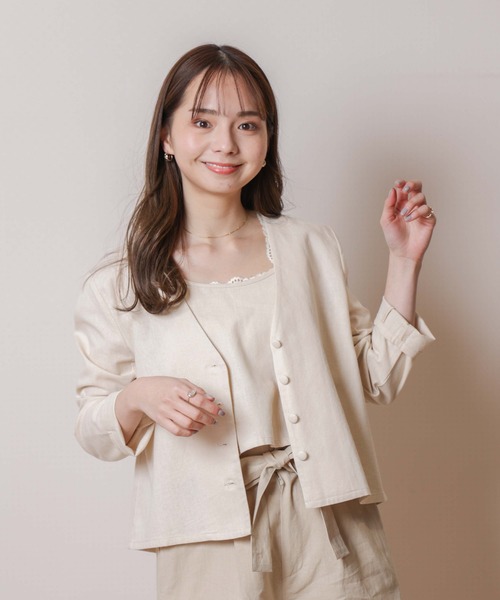 flower（フラワー）の「ジャーニーセットトップ（アンサンブル・レディース・パープル/アイボリー・FREE）」の8枚目の写真