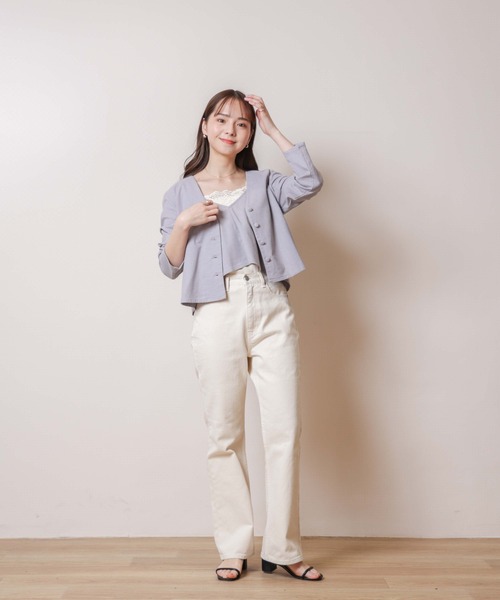 flower（フラワー）の「ジャーニーセットトップ（アンサンブル・レディース・パープル/アイボリー・FREE）」の13枚目の写真