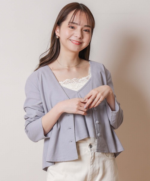 flower（フラワー）の「ジャーニーセットトップ（アンサンブル・レディース・パープル/アイボリー・FREE）」の18枚目の写真