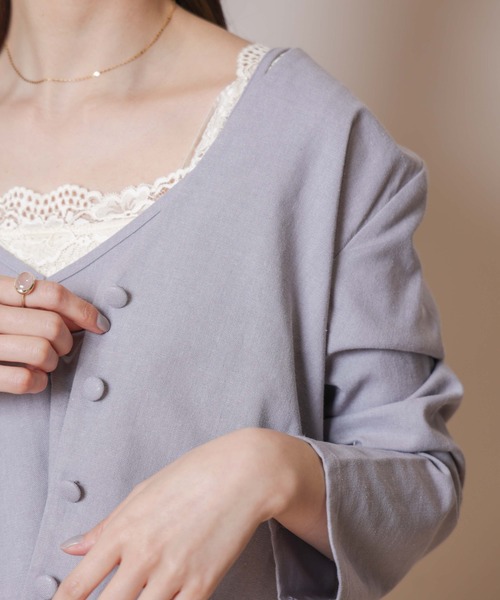 flower（フラワー）の「ジャーニーセットトップ（アンサンブル・レディース・パープル/アイボリー・FREE）」の19枚目の写真