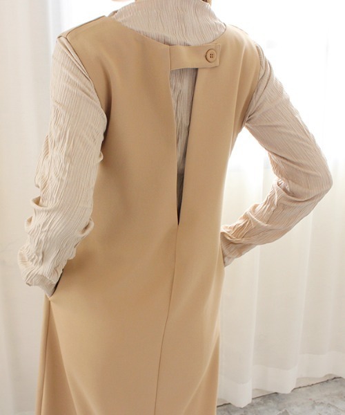 MODE ROBE（モードローブ）の「2WAY Vネックワンピース（ワンピース・レディース・アイボリー/ブラック/ベージュ・FREE）」の10枚目の写真