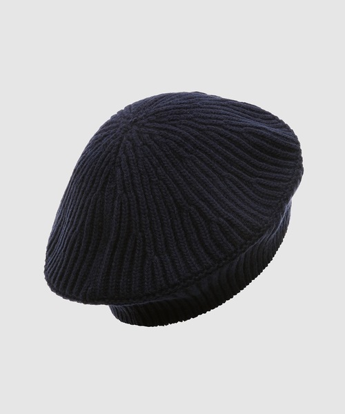 GANNI 黒 ニット ベレー帽 GANNI 黒 ニット ベレー帽 GANNI（ガニー）の「Rib Knit Accessories