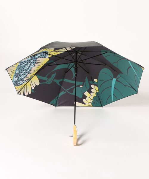 カヤ（カヤ）の「【カヤ】和の赴き傘 天井画日傘 晴雨兼用（長傘・レディース・レッド/ブルーグリーン/その他/イエロー×グリーン・FREE）」の10枚目の写真