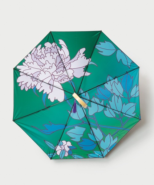 カヤ（カヤ）の「【カヤ】和の赴き傘 天井画日傘 晴雨兼用（長傘・レディース・レッド/ブルーグリーン/その他/イエロー×グリーン・FREE）」の22枚目の写真