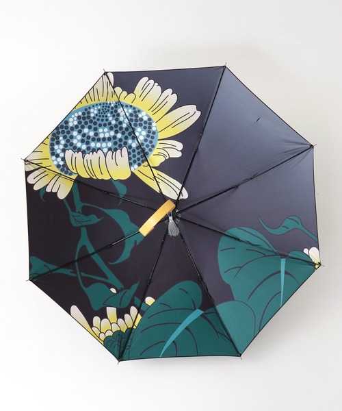 カヤ（カヤ）の「【カヤ】和の赴き傘 天井画日傘 晴雨兼用（長傘・レディース・レッド/ブルーグリーン/その他/イエロー×グリーン・FREE）」の18枚目の写真