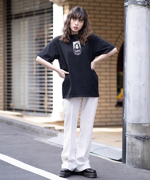 Girlish カットソー　ブラックフリーサイズ 小さいサイズ]コンパクトロゴTシャツ(カットソー・Tシャツ