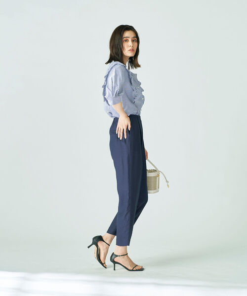 NOLLEY’S(ノーリーズ)の「◇【WEB限定】ジュピターインゴムパンツ(その他パンツ・レディース・ベビーピンク/ベージュ/ピンク/ブラック/ネイビー/ミント・40/38/36/34)」の17枚目の写真