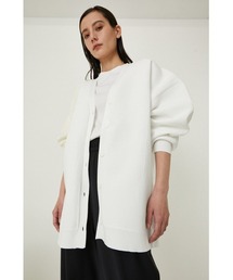 カーディガン RIM.ARK Big size square CD リムアーク RIM.ARK Volume sleeve knit CD （BLU） - ファッション