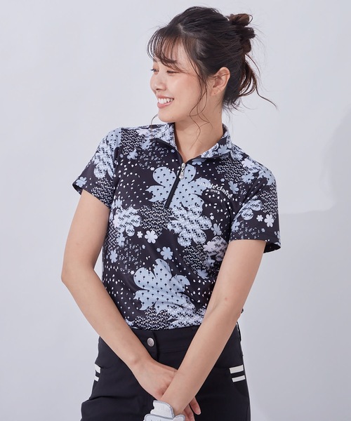 ★MARIE CLAIRE/ マリーハートレギュラーフィット半袖Tシャツ★ Marie Claire マリ クレール レディース ゴルフウェア 半袖