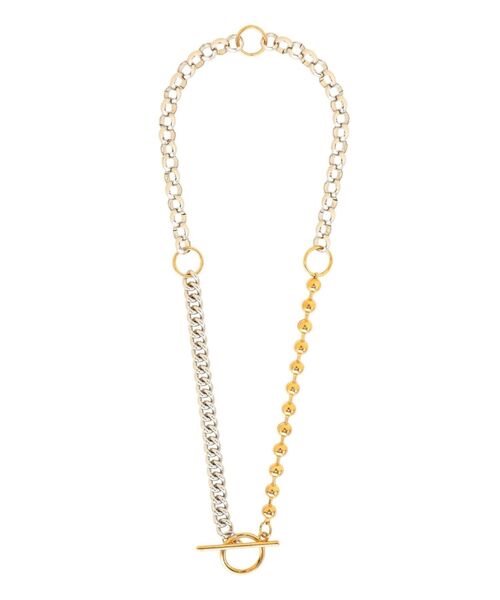 jouetie（ジュエティ）の「ミックスチェーンネックレス（ネックレス・レディース・シルバー/ゴールド・FREE）」の4枚目の写真