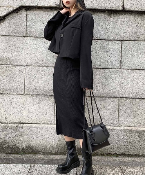 LVEU.（ラブユ.）の「Faux leather shoulder bag / 合皮ショルダーバッグ（ショルダーバッグ・レディース・ブラック・FREE）」の8枚目の写真