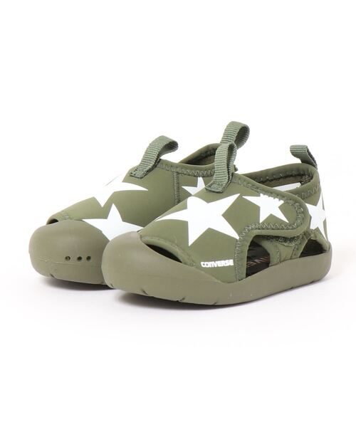CONVERSE（コンバース）の「《CONVERSE》KIDS CVSTAR SANDAL（サンダル・キッズ・ブラック/オリーブ/レッド・13.0cm/15.0cm/21.0cm/19.0cm/17.0cm/18.0cm/20.0cm/16.0cm/14.0cm/22.0cm）」の3枚目の写真