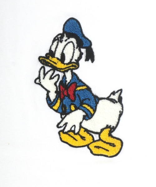 Disney(ディズニー)の「Disney/ディズニー ミッキー ドナルド サガラ刺繍Tシャツ(Tシャツ/カットソー・レディース・ホワイト/オリーブ/エメラルド/スミクロ・M/L)」の13枚目の写真