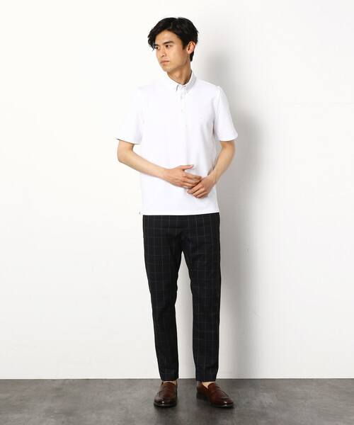 COMME CA COMMUNE(コムサコミューン)の「バーズアイ ポロシャツ(ポロシャツ・メンズ・ホワイト/ブラック/ダークブラウン/ネイビー/ブルー/グリーン・LARGE/MEDIUM/SMALL/X-LARGE)」の8枚目の写真