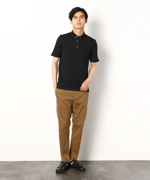 COMME CA COMMUNE(コムサコミューン)の「バーズアイ ポロシャツ(ポロシャツ・メンズ・ホワイト/ブラック/ダークブラウン/ネイビー/ブルー/グリーン・LARGE/MEDIUM/SMALL/X-LARGE)」の9枚目の写真